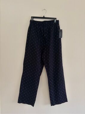 Tommy Hilfiger Men’s Navy Printed Pajama Pants 100% cotton